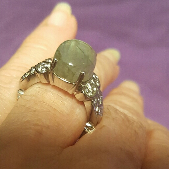 Stainless Steel Labradorite Ring - Picture 6 of 8